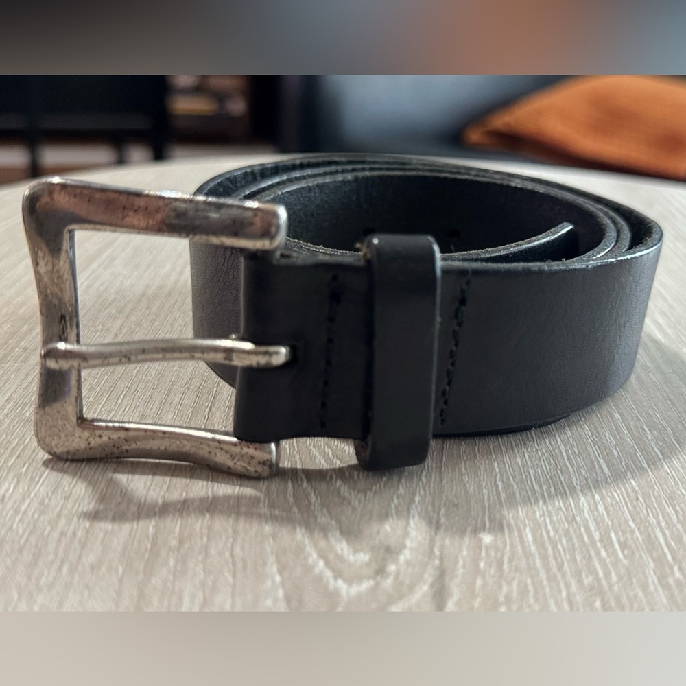 Women's Black Leather Belt